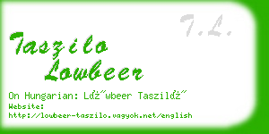 taszilo lowbeer business card